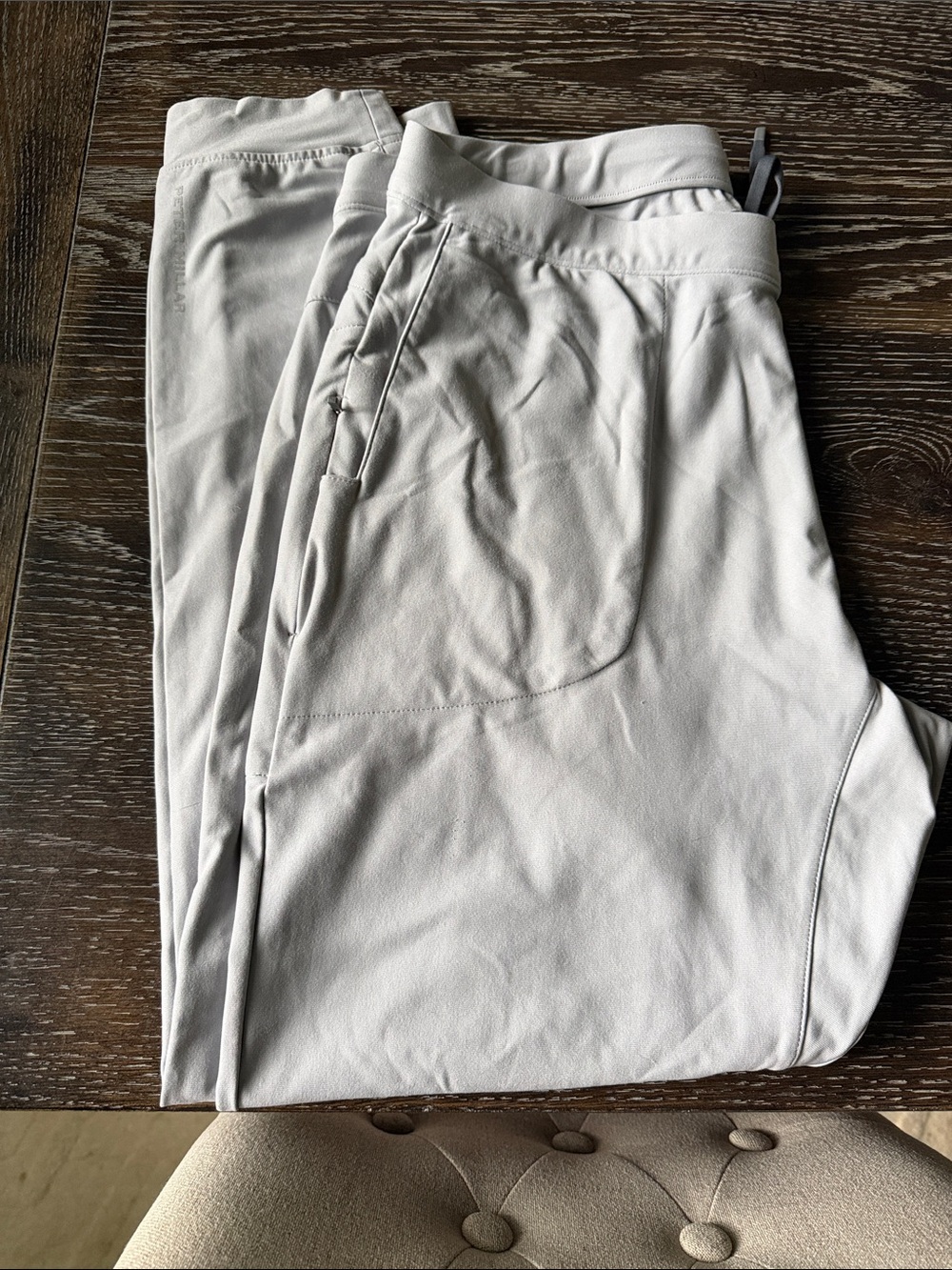 Peter Millar Light Silver Athletic Joggers